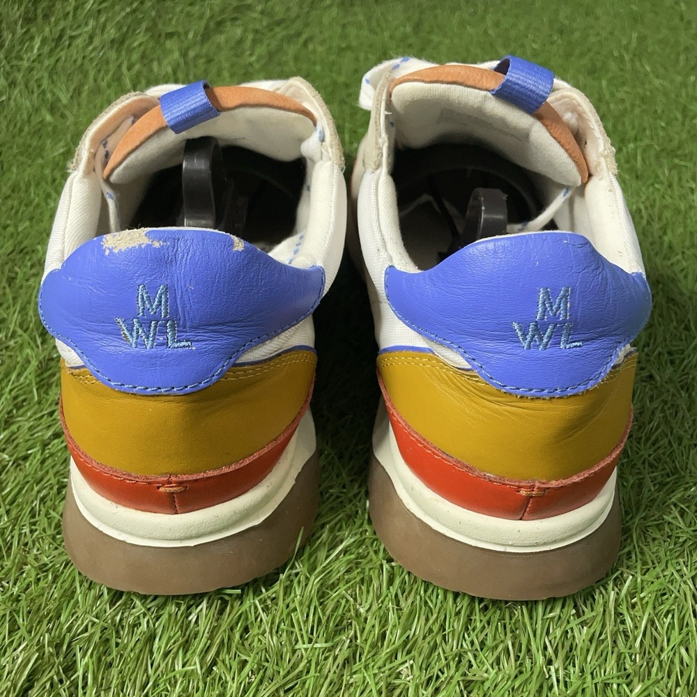 Madewell Kickoff Trainer Sneakers Suede Canvas Colorblock Womens Sz 10 platform - Picture 6 of 13